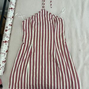 Lulu's Pink and Cream Striped Garment